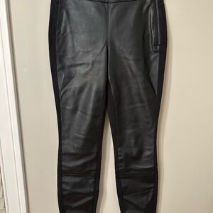 Black Faux Leather Leggings